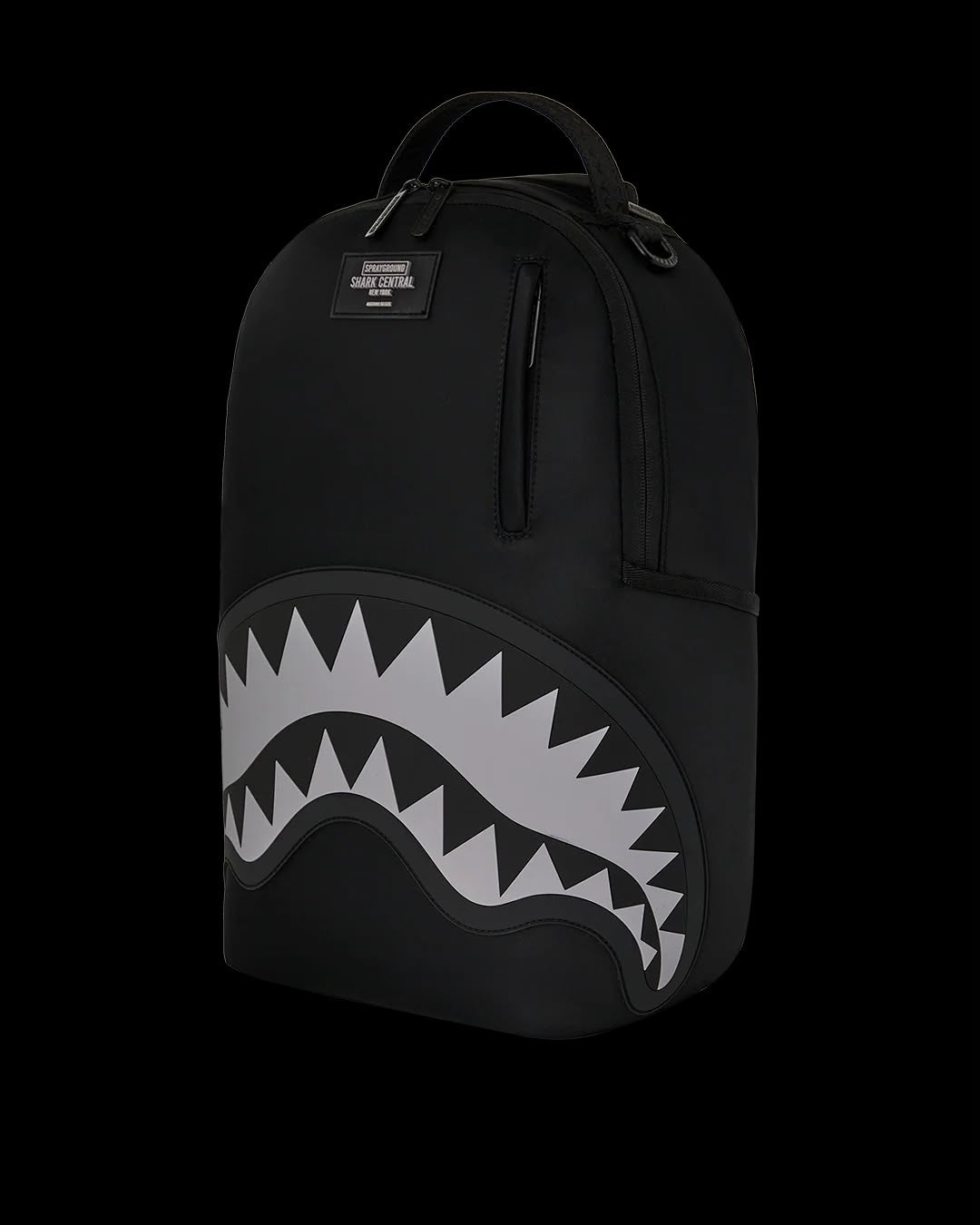 MOCHILA SHARK CENTRAL BLACK NYLON GRAY EMBOSSED BACKPACK - NEGRO - SPRAYGROUND | 910B9636NSZ