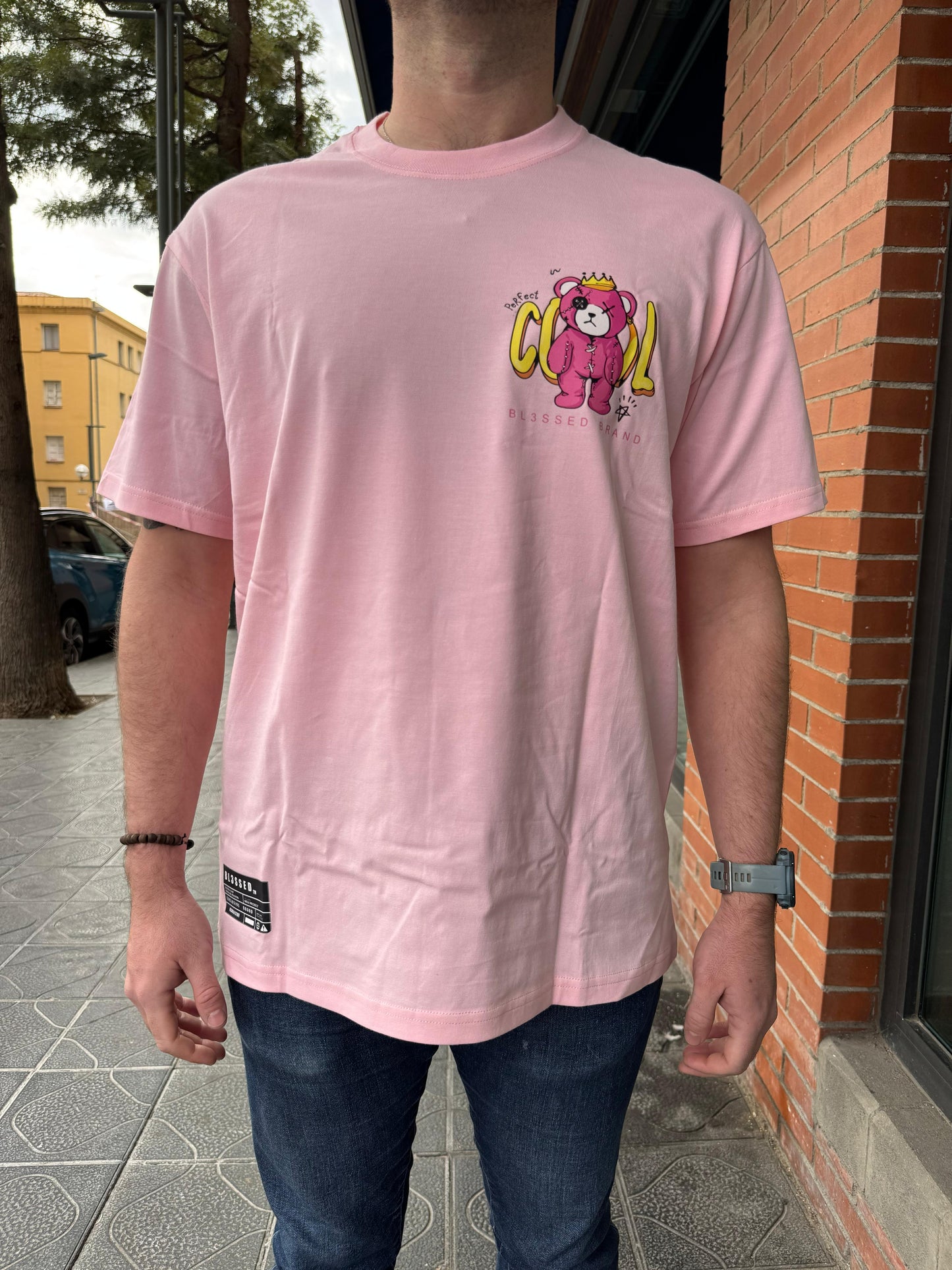 CAMISETA "COOL" - ROSA - BLESSED BRAND