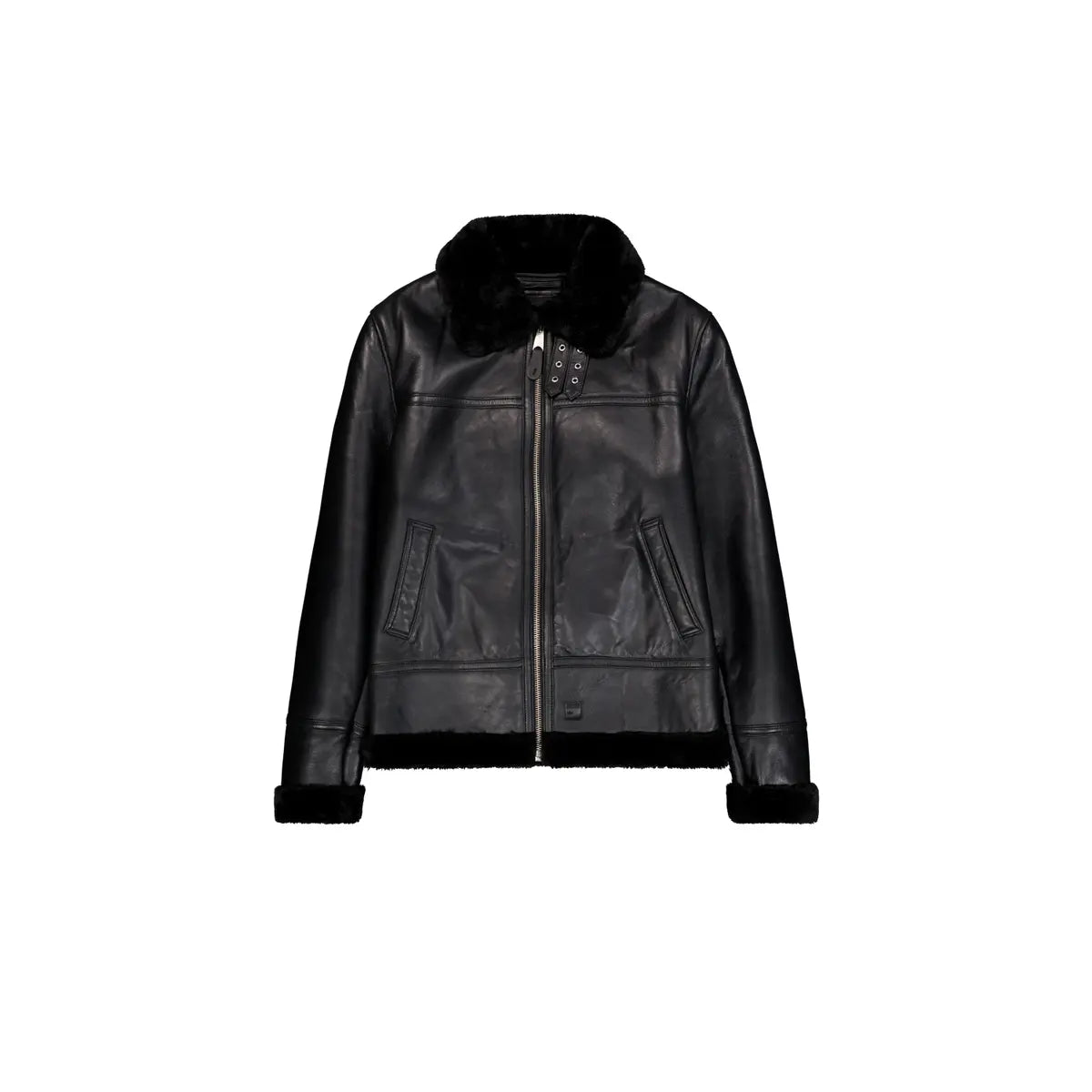 CHAQUETA DE PIEL "B3 LEATHER" - NEGRO - ALPHA INDUSTRIES | 268119