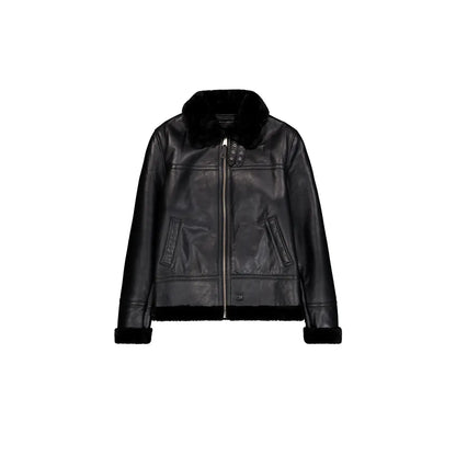 CHAQUETA DE PIEL "B3 LEATHER" - NEGRO - ALPHA INDUSTRIES | 268119