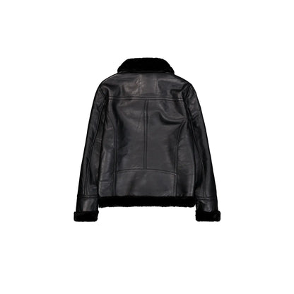 CHAQUETA DE PIEL "B3 LEATHER" - NEGRO - ALPHA INDUSTRIES | 268119