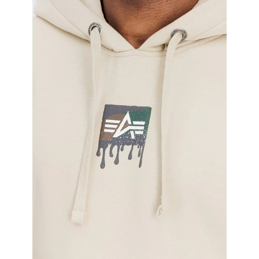 SUDADERA CAPUCHA "DRIPPING CAMO PRINT" - BEIGE - ALPHA INDUSTRIES | 268338