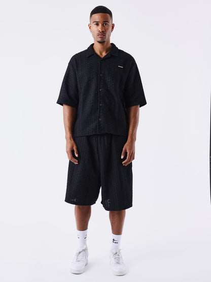 CAMISA DE MANGA CORTA CABANA - NEGRO - PROJECT X PARIS | PXP 2510168_BK
