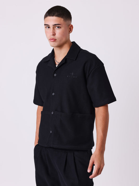 CAMISA MANGA CORTA BOXY - NEGRO - PROJECT X PARIS | PXP 2512017_BK