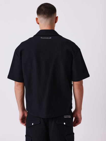 CAMISA MANGA CORTA BOXY - NEGRO - PROJECT X PARIS | PXP 2512017_BK