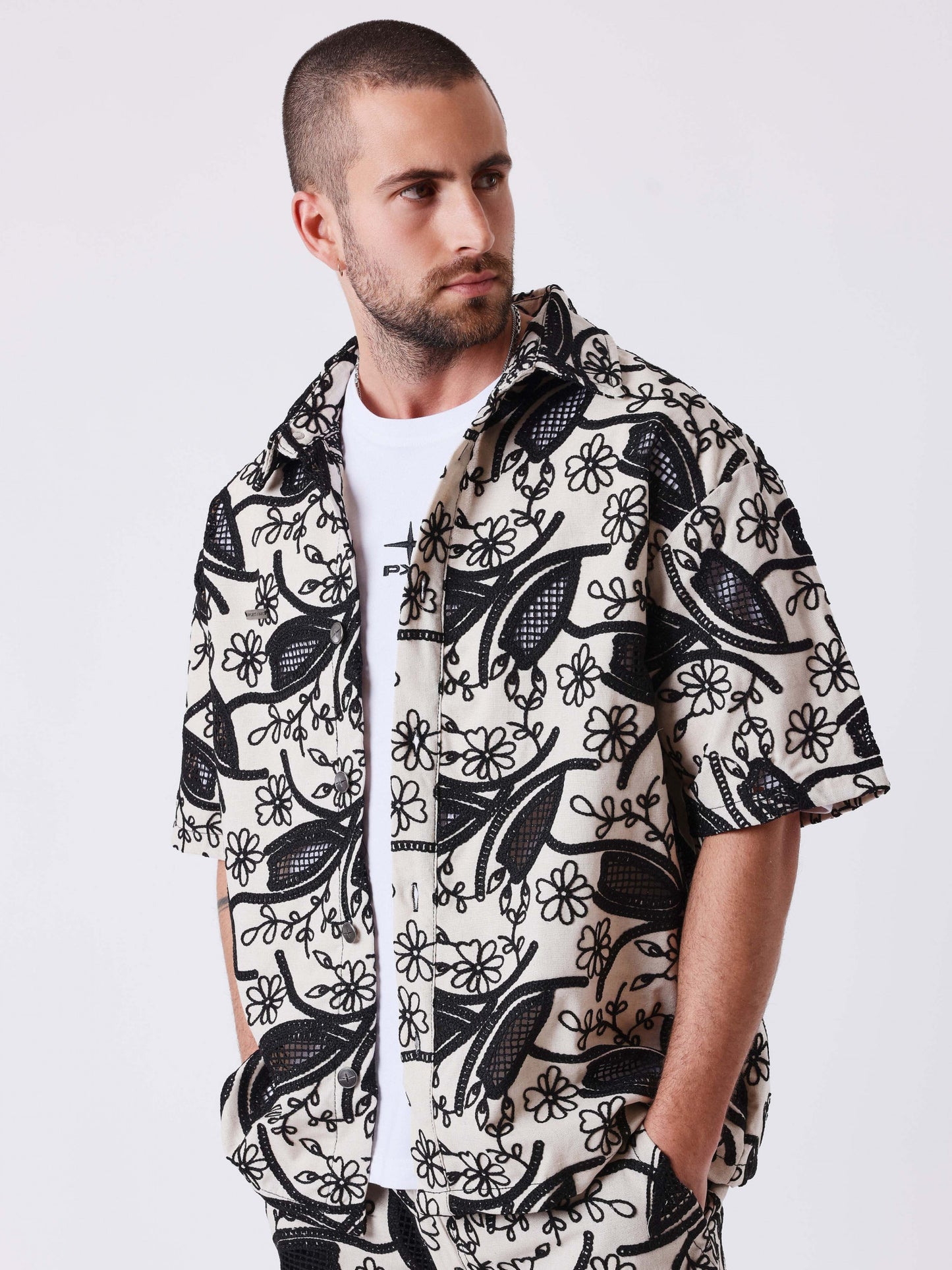 CAMISA DE MANGA CORTA CANDIDE - NEGRO - PROJECT X PARIS | PXP U2693125