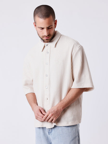 CAMISA DE MANGA CORTA TEXTURADA - CRUDO - PROJECT X PARIS | PXP 2610303