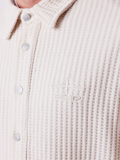 CAMISA DE MANGA CORTA TEXTURADA - CRUDO - PROJECT X PARIS | PXP 2610303