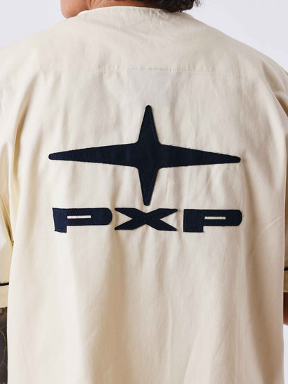 CAMISA ESTILO BÉISBOL LOGO ESPALDA - BEIGE - PROJECT X PARIS | PXP 2613019_CC