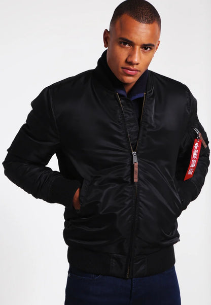 CHAQUETA BOMBER "MA-1 VF 59 LONG" - NEGRO - ALPHA INDUSTRIES | 168100