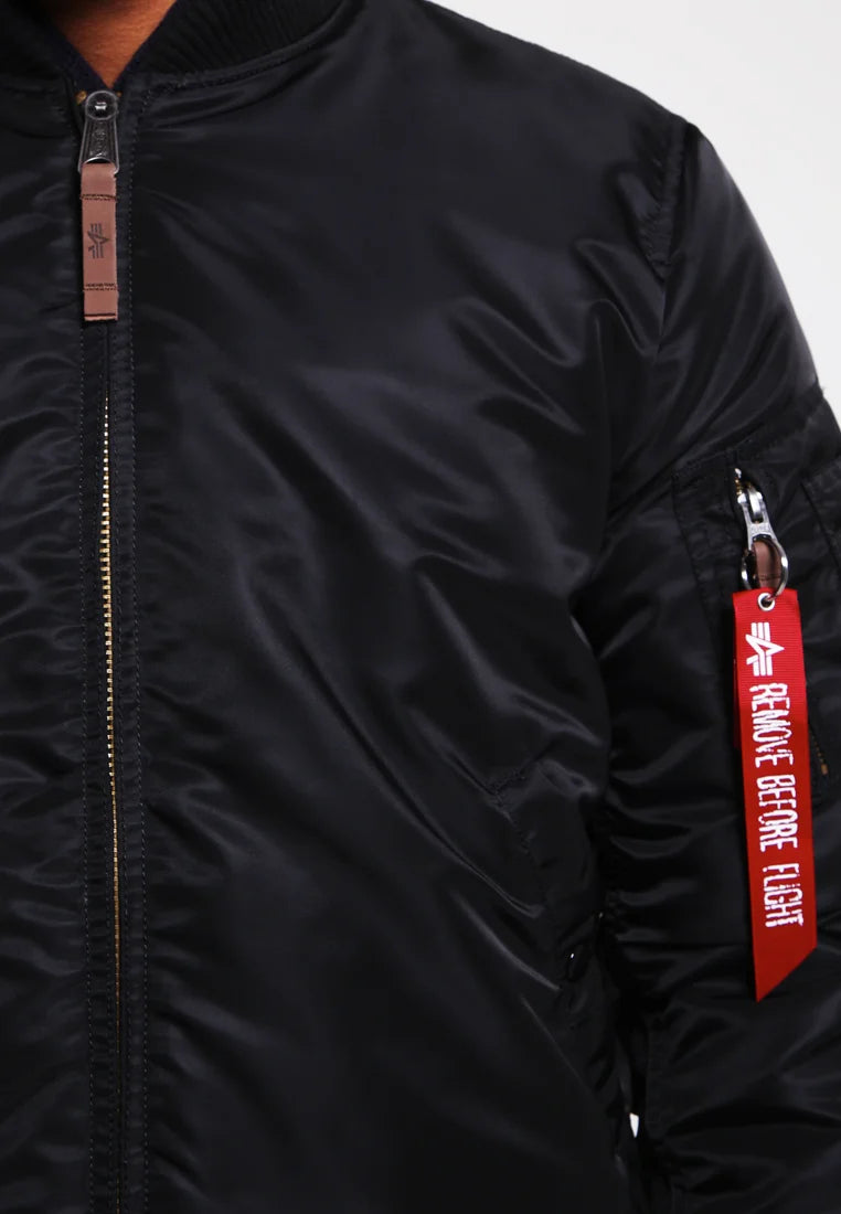 CHAQUETA BOMBER "MA-1 VF 59 LONG" - NEGRO - ALPHA INDUSTRIES | 168100