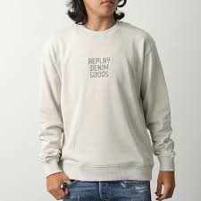 SUDADERA BORDADO PECHO - BEIGE - REPLAY | M3179.000.21842