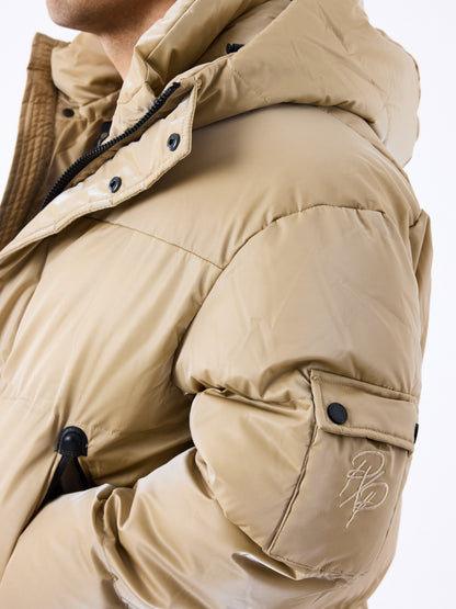 CHAQUETA ACOLCHADA "BRILLO" - BEIGE - PROJECT X PARIS | 2451010_BG
