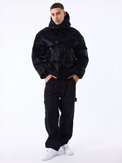 CHAQUETA ACOLCHADA "BRILLO" - NEGRO - PROJECT X PARIS | 2451010_BK