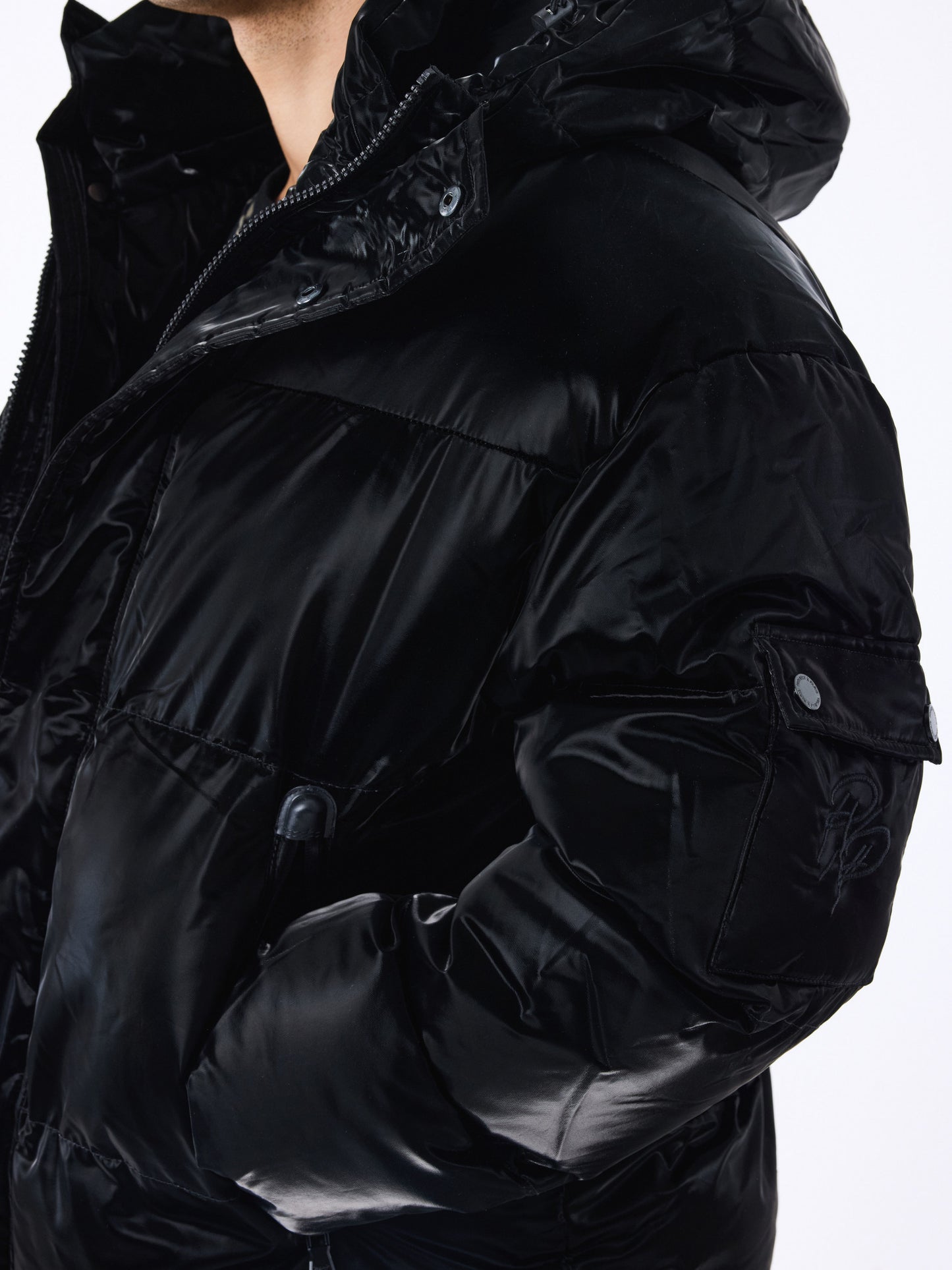 CHAQUETA ACOLCHADA "BRILLO" - NEGRO - PROJECT X PARIS | 2451010_BK