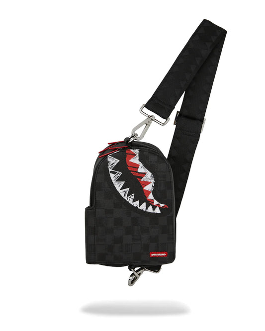 BOLSA SLING SCRIBBLE - BLACK - SPRAYGROUND 910B8227NSZ