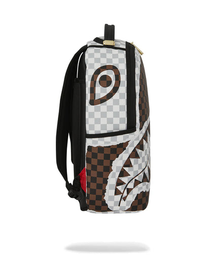 MOCHILA CREAM AND BROWN TEAR CHECK - MARRON - SPRAYGROUND | 910B8290NSZ