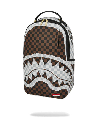 MOCHILA CREAM AND BROWN TEAR CHECK - MARRON - SPRAYGROUND | 910B8290NSZ