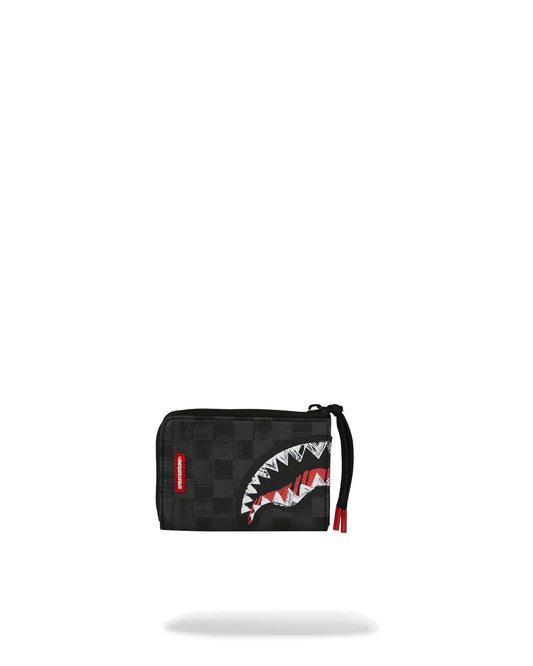 BILLETERA SCRIBBLE SHARK WALLET - NEGRO - SPRAYGROUND | 910W8230NSZ