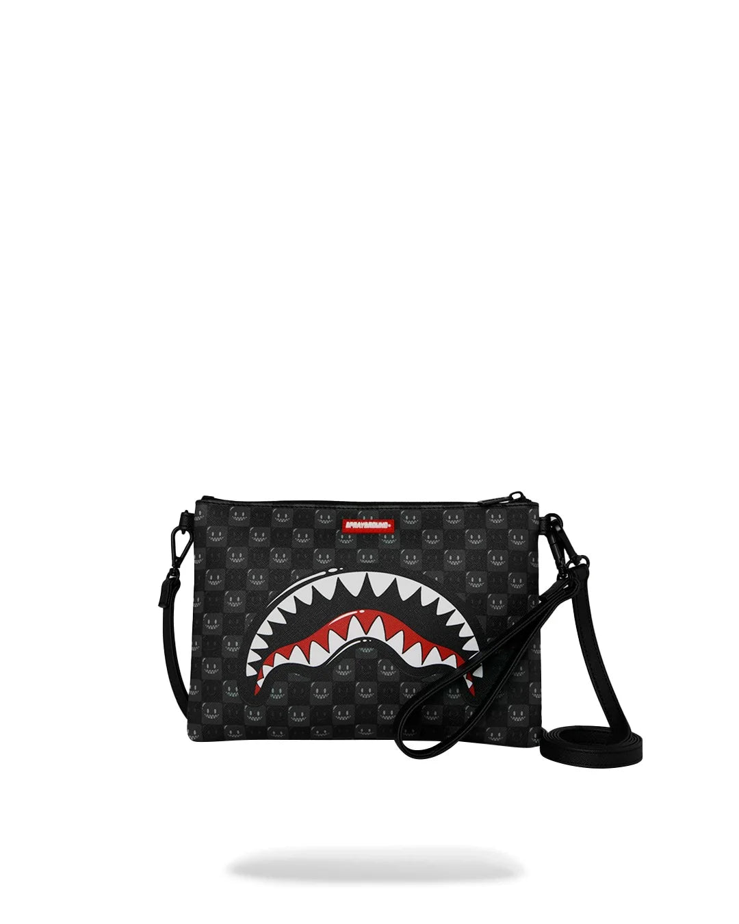 BOLSO POCHETTE CONVERTIBLE BANDOLERA SHARKS IN PARIS WTF BUBBLY BLACK CHECKCROSSOVER CLUTCH - NEGRO - SPRAYGROUND | 910B9318NSZ