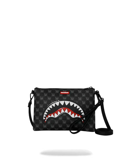 BOLSO POCHETTE CONVERTIBLE BANDOLERA SHARKS IN PARIS WTF BUBBLY BLACK CHECKCROSSOVER CLUTCH - NEGRO - SPRAYGROUND | 910B9318NSZ
