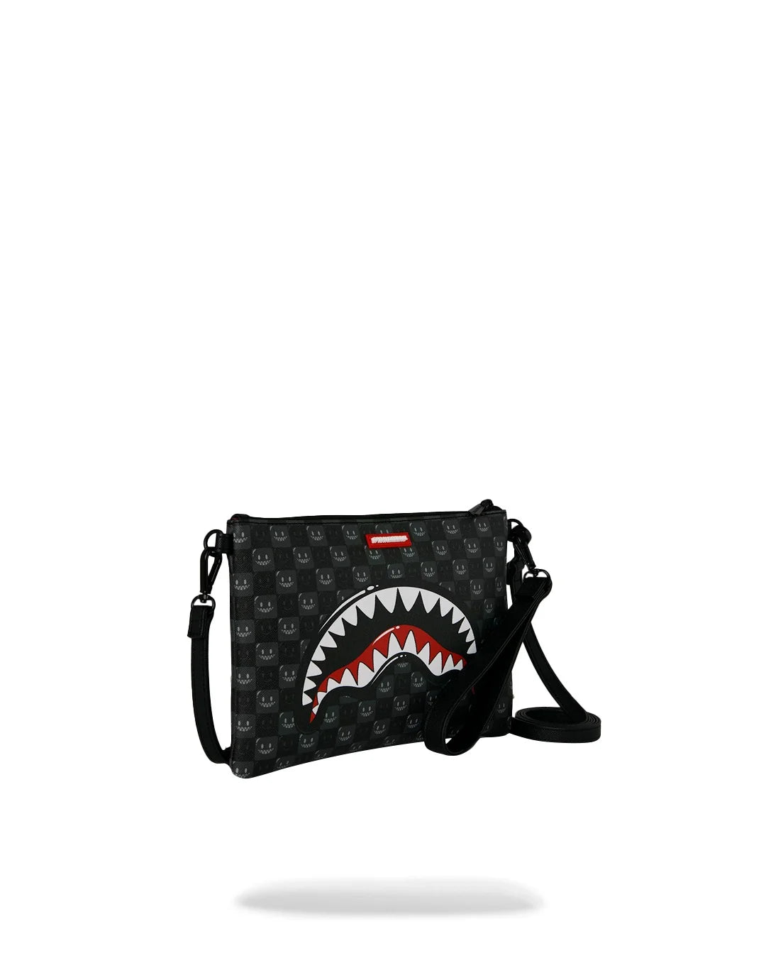 BOLSO POCHETTE CONVERTIBLE BANDOLERA SHARKS IN PARIS WTF BUBBLY BLACK CHECKCROSSOVER CLUTCH - NEGRO - SPRAYGROUND | 910B9318NSZ
