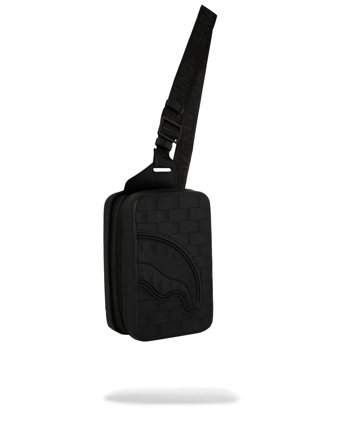 BOLSA SLING RAISED CHECK HARD SHELL - BLACK - SPRAYGROUND - 910B9557NSZ