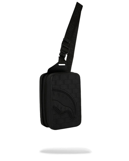 BOLSA SLING RAISED CHECK HARD SHELL - BLACK - SPRAYGROUND - 910B9557NSZ