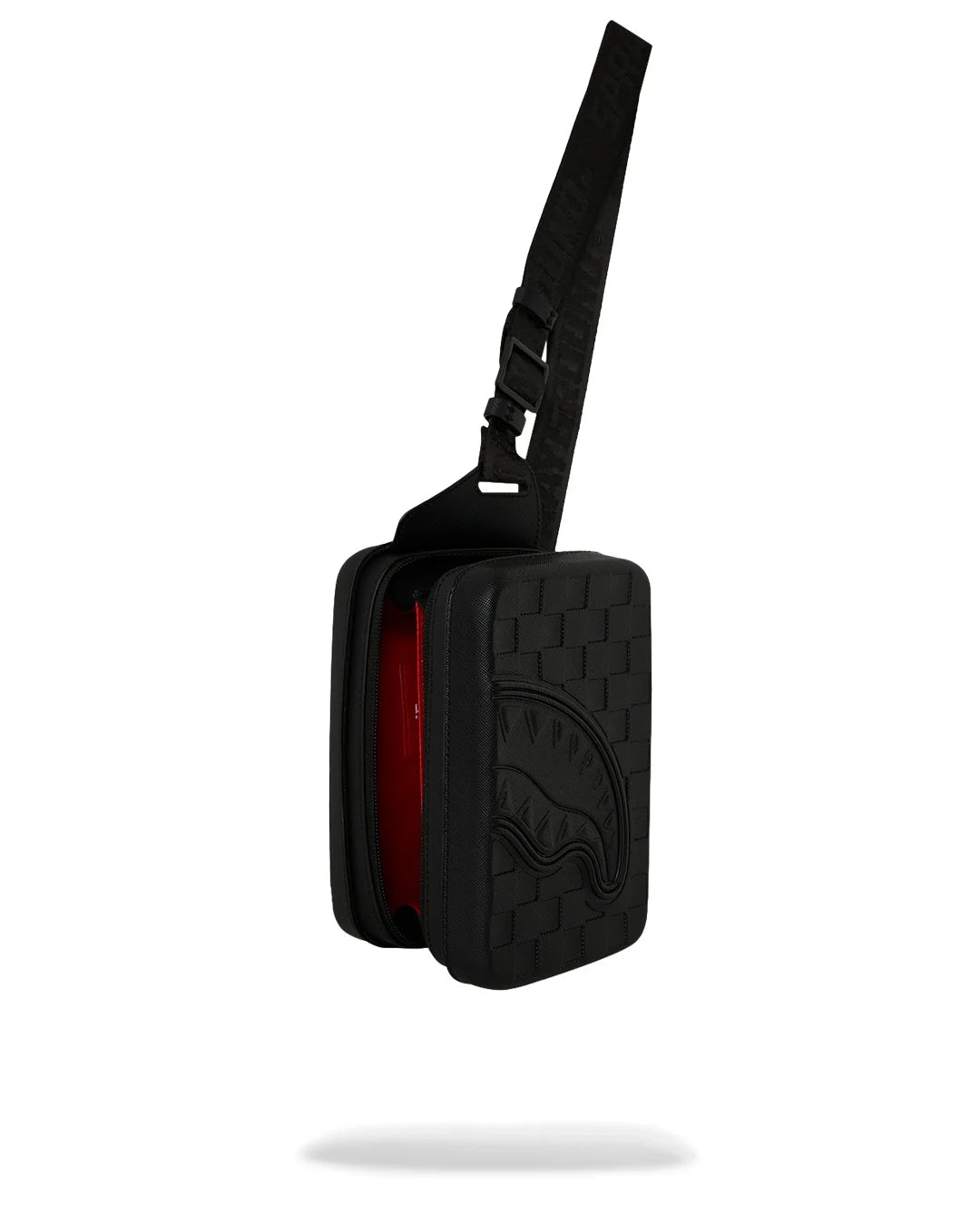 BOLSA SLING RAISED CHECK HARD SHELL - BLACK - SPRAYGROUND - 910B9557NSZ