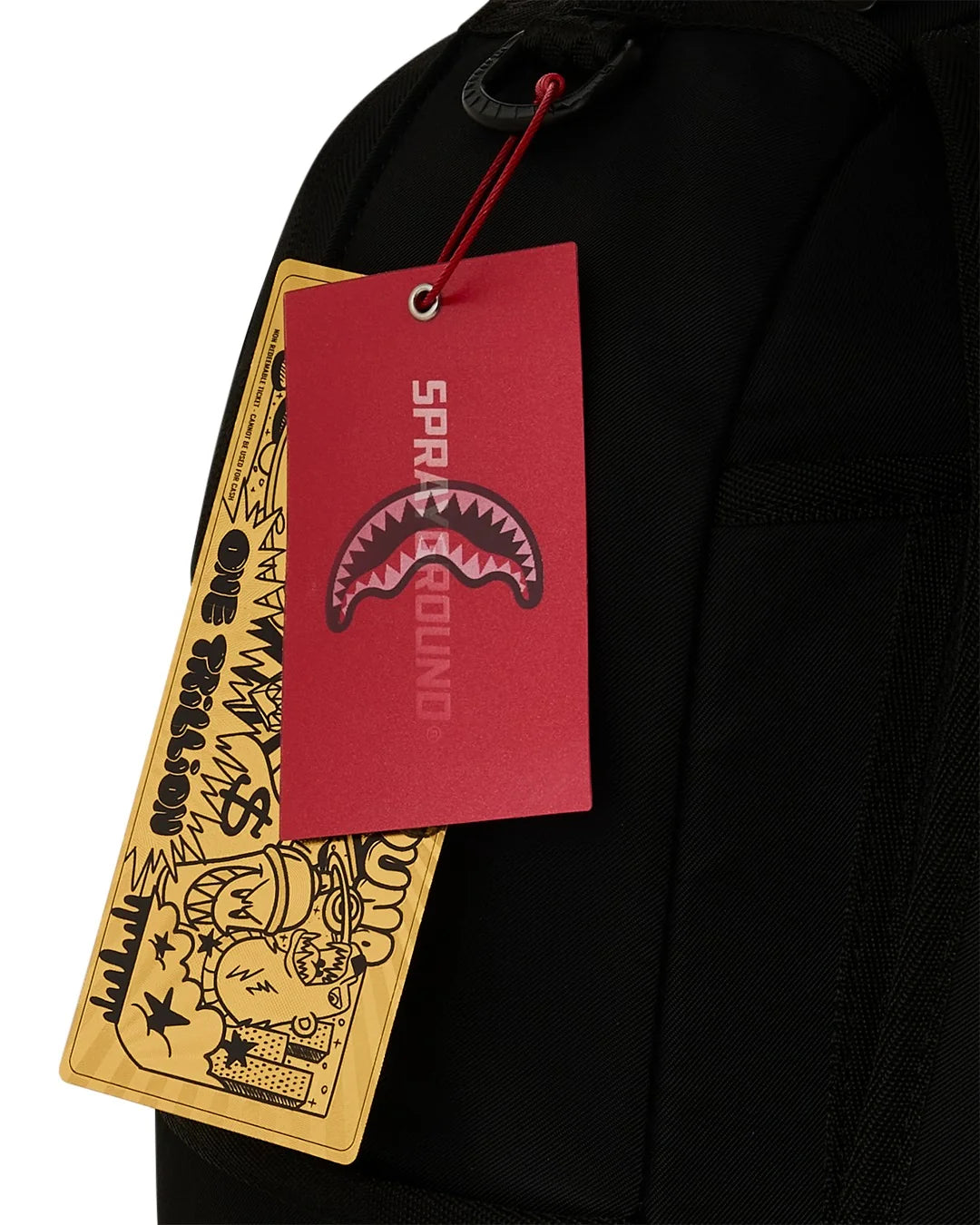 MOCHILA SHARK CENTRAL WHITE STENCIL BACKPACK - NEGRO - SPRAYGROUND | 910B9634NSZ