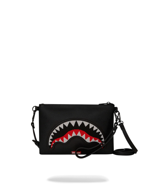 BOLSO POCHETTE CONVERTIBLE BANDOLERA FLY KNIT MOUTH CROSSOVER CROSSOVER CLUTCH - NEGRO - SPRAYGROUND | 910B8028NSZ