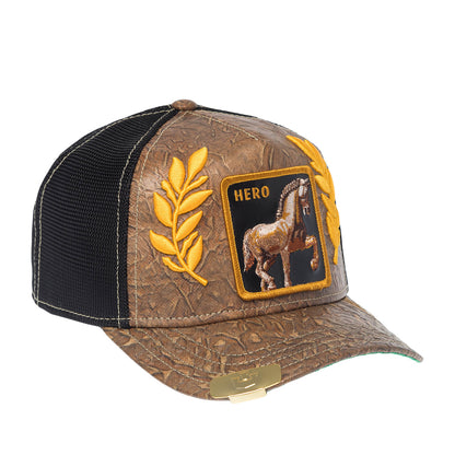 GORRA TRUCKER CABALLO "HERO" - MARRON - GOORIN BROS PREMIUM THE FARM ANIMALS | 101-1838