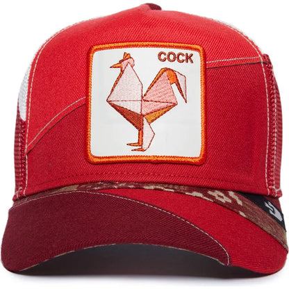 GORRA TRUCKER GALLO "COCK 3D" - ROJO- GOORIN BROS PREMIUM THE FARM ANIMALS | 101-1402