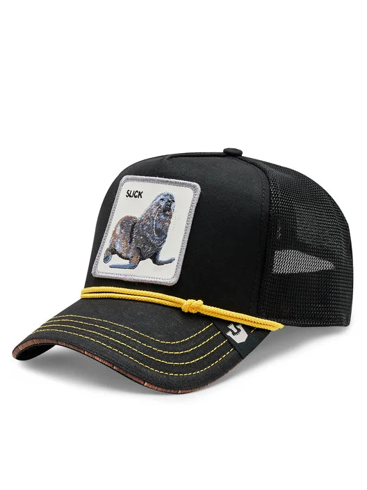 GORRA TRUCKER FOCA "SLICK" - NEGRO - GOORIN BROS THE FARM ANIMALS | 101-1130