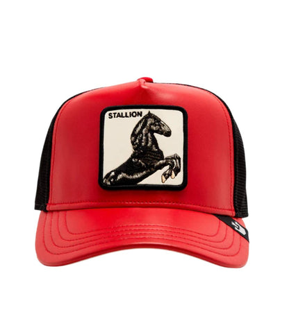 GORRA TRUCKER CABALLO "SHLEATHER STALLION" - ROJO - GOORIN BROS THE FARM ANIMALS | 101-1830