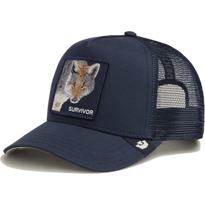 GORRA TRUCKER LOBO "SURVIVOR" - AZUL MARINO - GOORIN BROS THE FARM ANIMALS | 101-3003
