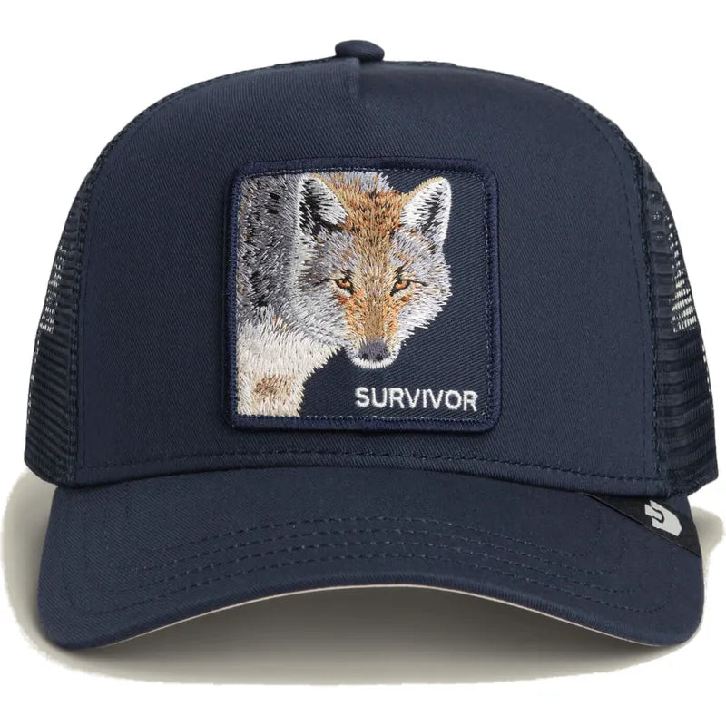 GORRA TRUCKER LOBO "SURVIVOR" - AZUL MARINO - GOORIN BROS THE FARM ANIMALS | 101-3003