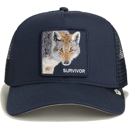 GORRA TRUCKER LOBO "SURVIVOR" - AZUL MARINO - GOORIN BROS THE FARM ANIMALS | 101-3003