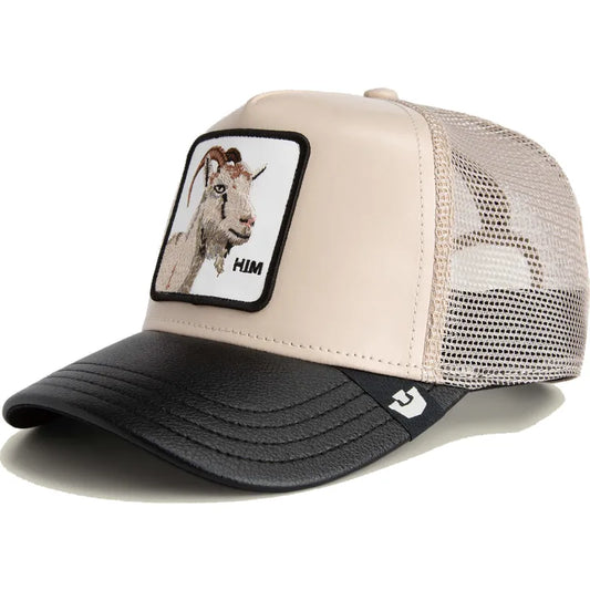 GORRA TRUCKER CABRA "HIM" - BEIGE - GOORIN BROS THE FARM ANIMALS |  101-2502