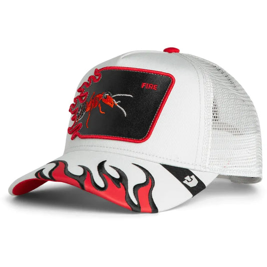 GORRA TRUCKER HORMIGA "FIRE" - BLANCO - GOORIN BROS THE FARM ANIMALS | 101-2749
