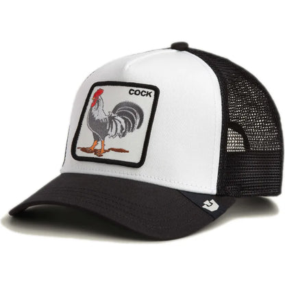 GORRA TRUCKER GALLO "THE COCK" - NEGRO/BLANCO - GOORIN BROS THE FARM ANIMALS | 101-2458
