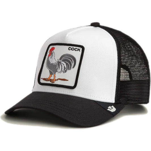 GORRA TRUCKER GALLO "THE COCK" - NEGRO/BLANCO - GOORIN BROS THE FARM ANIMALS | 101-2458
