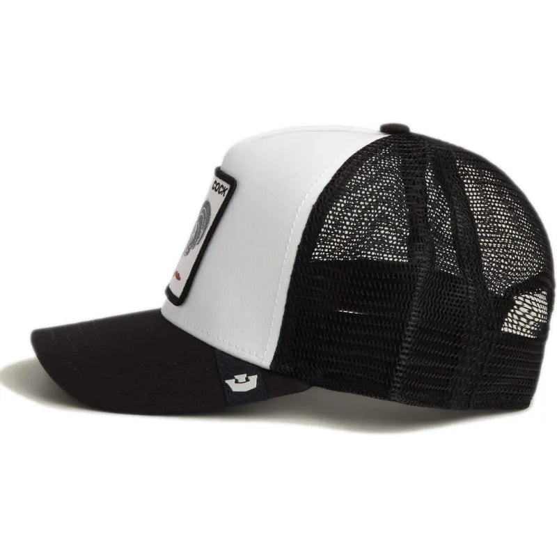 GORRA TRUCKER GALLO "THE COCK" - NEGRO/BLANCO - GOORIN BROS THE FARM ANIMALS | 101-2458