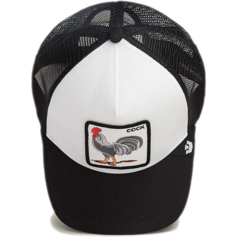 GORRA TRUCKER GALLO "THE COCK" - NEGRO/BLANCO - GOORIN BROS THE FARM ANIMALS | 101-2458