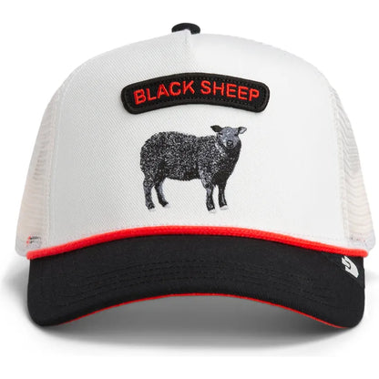 GORRA TRUCKER OVEJA "THE BLACK SHEEP" - BLANCA/NEGRO - GOORIN BROS THE FARM ANIMALS | 101-2616