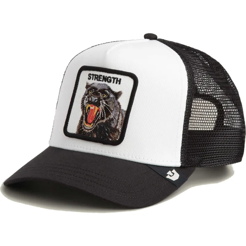 GORRA TRUCKER PANTERA "STRENGTH PANTHER" - BLANCO/NEGRO - GOORIN BROS THE FARM ANIMALS | 101-2998