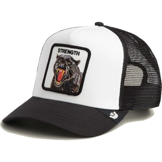 GORRA TRUCKER PANTERA "STRENGTH PANTHER" - BLANCO/NEGRO - GOORIN BROS THE FARM ANIMALS | 101-2998
