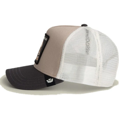 GORRA TRUCKER CALAVERA "CANCELLED SKULL" - BEIGE/NEGRO- GOORIN BROS THE FARM ANIMALS | 101-2392-MULTI
