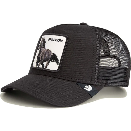 GORRA TRUCKER CABALLO "FREEDOM HORSE" - NEGRO - GOORIN BROS THE FARM ANIMALS | 101-2594