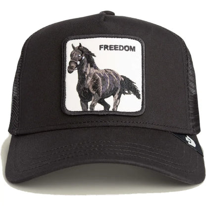GORRA TRUCKER CABALLO "FREEDOM HORSE" - NEGRO - GOORIN BROS THE FARM ANIMALS | 101-2594